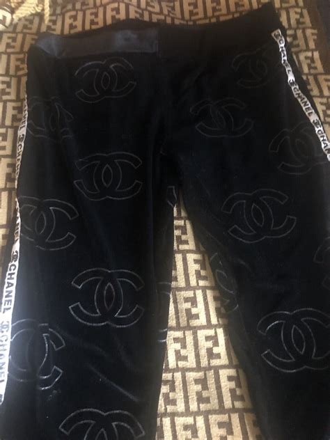 Yo! Mama’s Bootleg Sherpa Chanel CC jogger sweatpants 